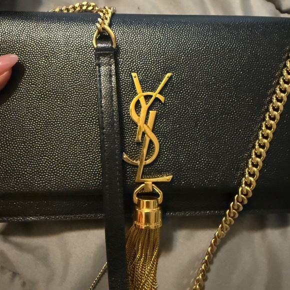 YSL BLACK KATE TASSEL BAG - Picture 4 of 12